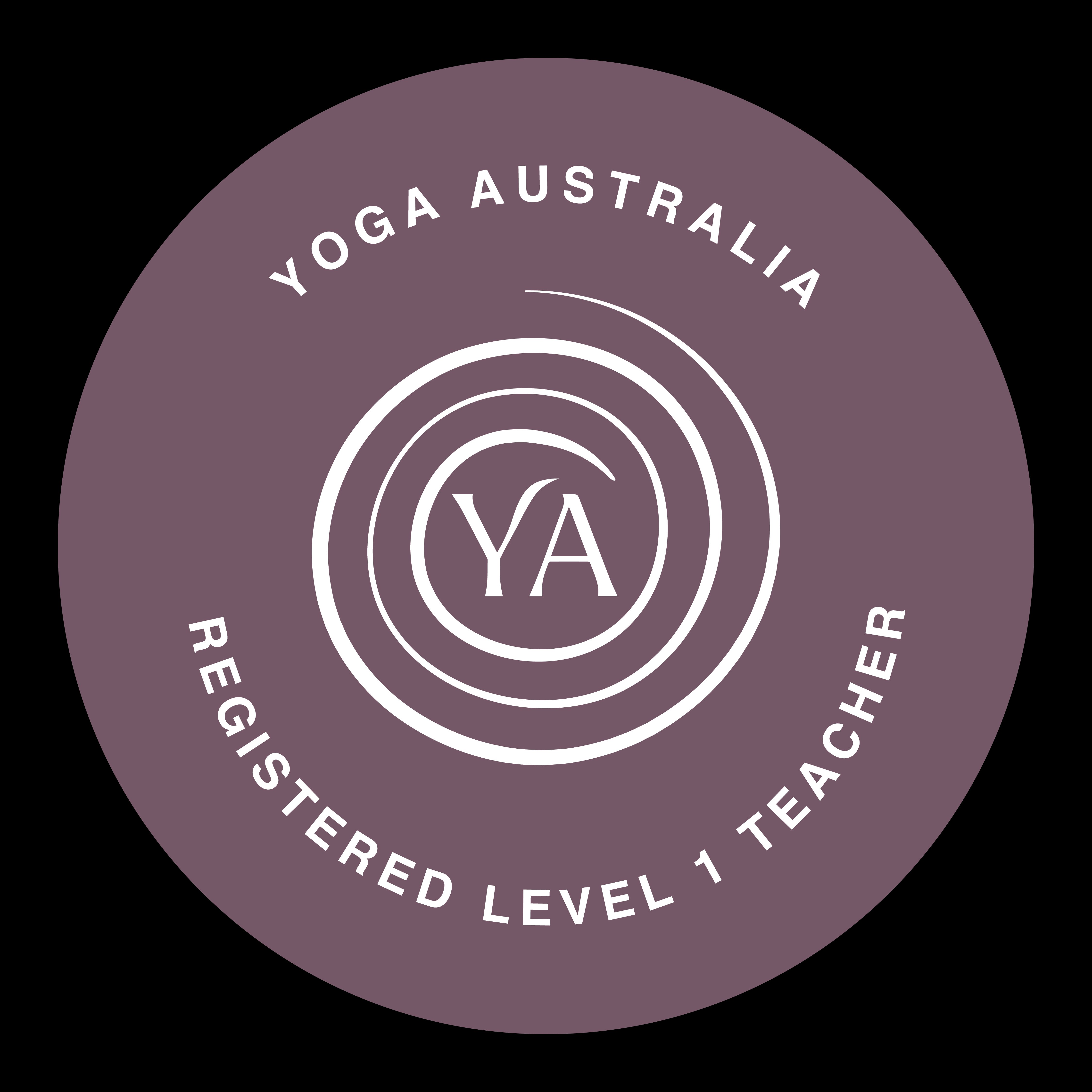 Yoga Australia Registered Level 1 Teacher